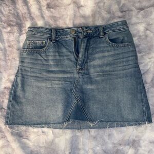 Holister high rise Jean skirt